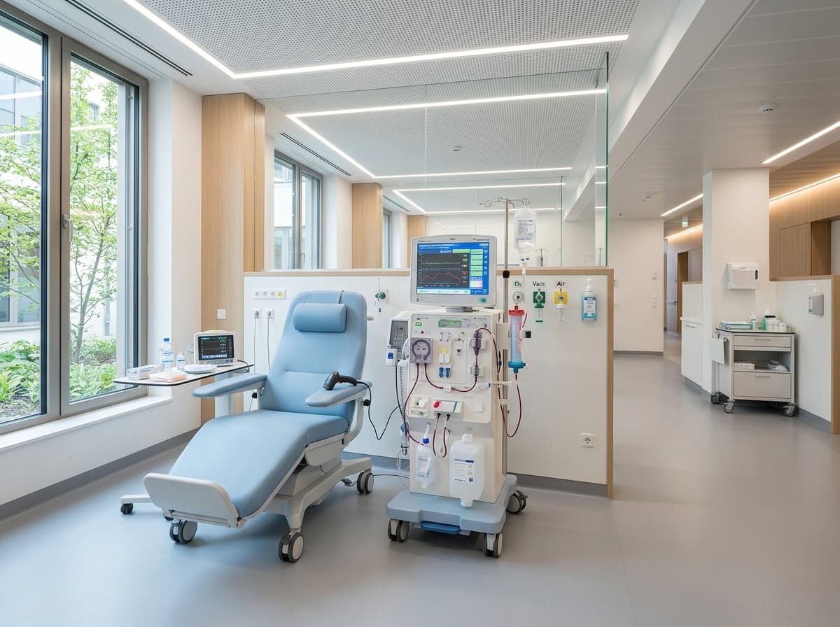 Hemodialysis station